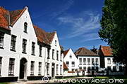 maisons de béguine - Béguinage de Bruges - Begijnhof Brugge