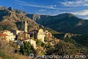 Monte Maggiore, village de montagne dans le pays de Balagne - Haute Corse