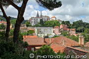 vue sur le centre historique et le palais national de Sintra