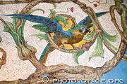 mosaïque vénitienne décorant le sol de la salle de chasse du 
palais de la Regaleira