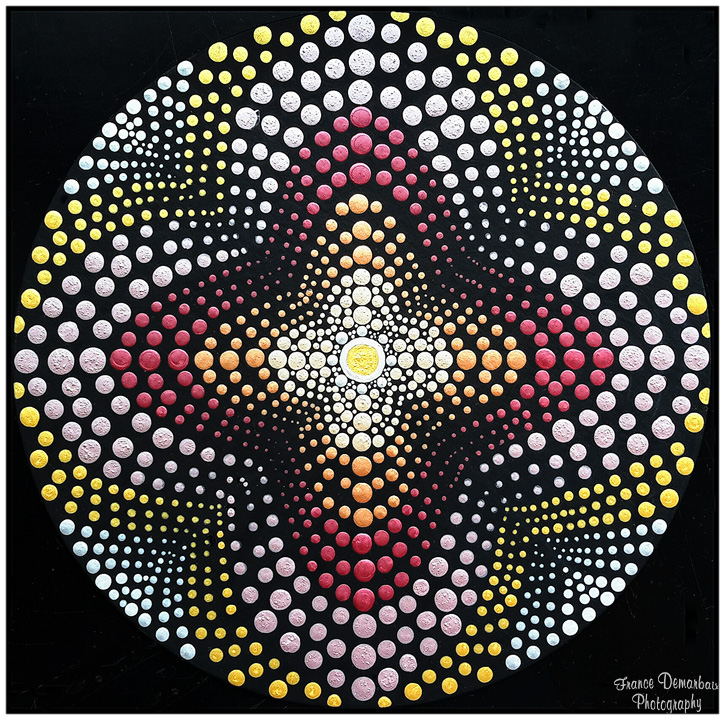 DOT MANDALA 3 - carton 26cm diam