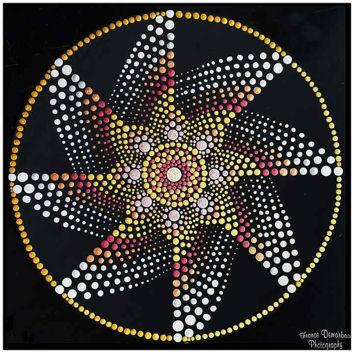 DOT MANDALA 4 - carton 26cm diam