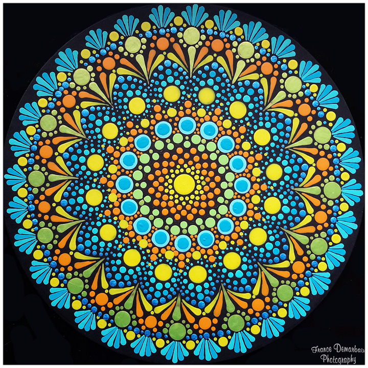 DOT MANDALA 7 - carton 26cm diam