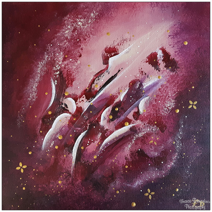 ABSTRACTION 1 - carton entoil&eacute; 25x25cm - NEW 2025 !