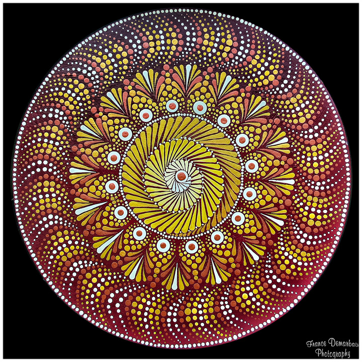 DOT MANDALA 24 - carton 30cm diam