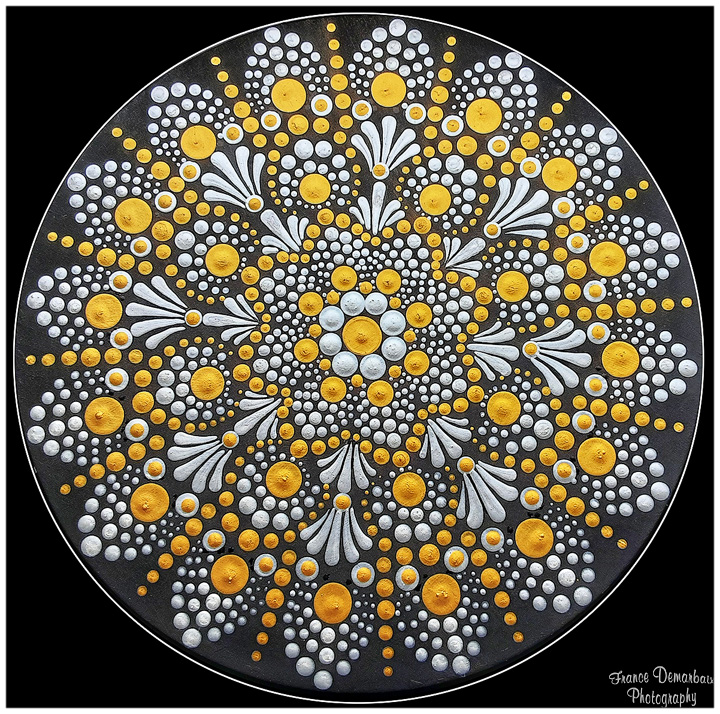 DOT MANDALA 9 - carton 26cm diam