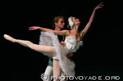 danseurs étoiles exécutant le Lac des Cygnes au Theatre Hybernia