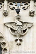 Dragon sculpté sur la façade de la Casa Lleo Morera