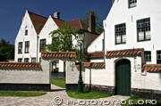 maisons du béguinage de Bruges - Beguinage - Begijnhof Brugge