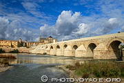 Le pont romain a plus de 2000 ans. Jusqu'au milieu du XXe siècle, il fut l'unique 
pont de Cordoue permettant de traverser le fleuve Guadalquivir. Il se compose de 16 arcs 
et mesure 331 mètres de long.