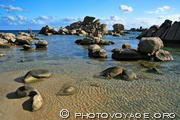 blocs de granit et eaux limpides de la Pointe de Colombara (plage de Palombaggia)