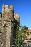 tours et créneaux du château des Comtes de Flandre