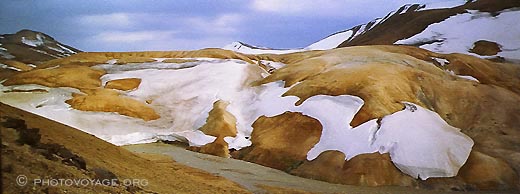 collines de rhyolite à Kerlingarfjoll