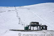 Station de ski d'été de Strynefjellet le long de la Strynefjellsvegen.