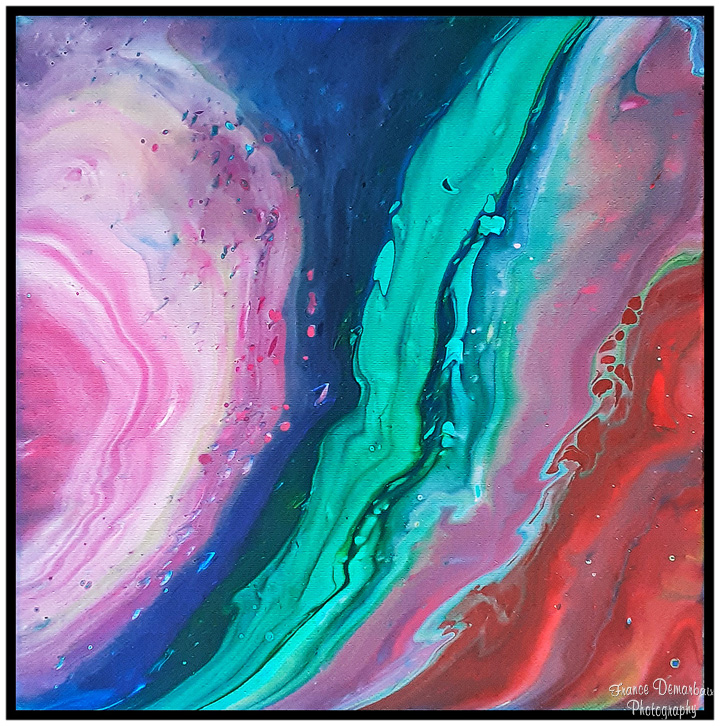 GALAXIE 3 - toile 3D 29x29cm - NEW 2025!