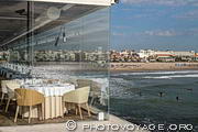 Un restaurant panoramique s'est installé sur la digue qui sépare 
la Marina Real de la plage de Levante.