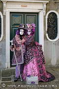 Masque et costume du carnaval de Venise 2018